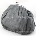 Ladies linen fabric big clutch bag - manufacturer in China